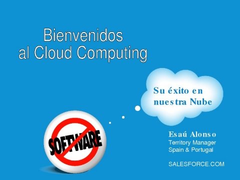 Esa&uacute; Alonso Elizo, director de Sector P&uacute;blico de Salesforce. - Xornadas sobre internet e servizos en nube: Retos e oportunidades para a empresa e a administración